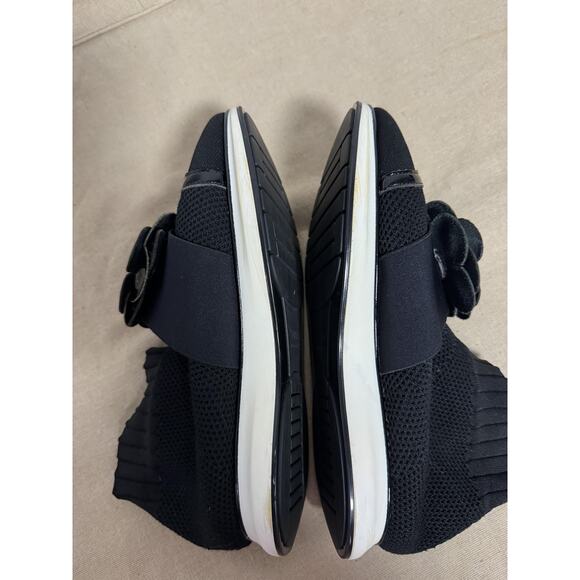 Chanel Shoes Womens Black Camellia Sock Slip On Made in Italy Sneakers CC Logo - Picture 13 of 16